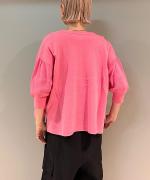 コットンミラノリブ　カーディガン